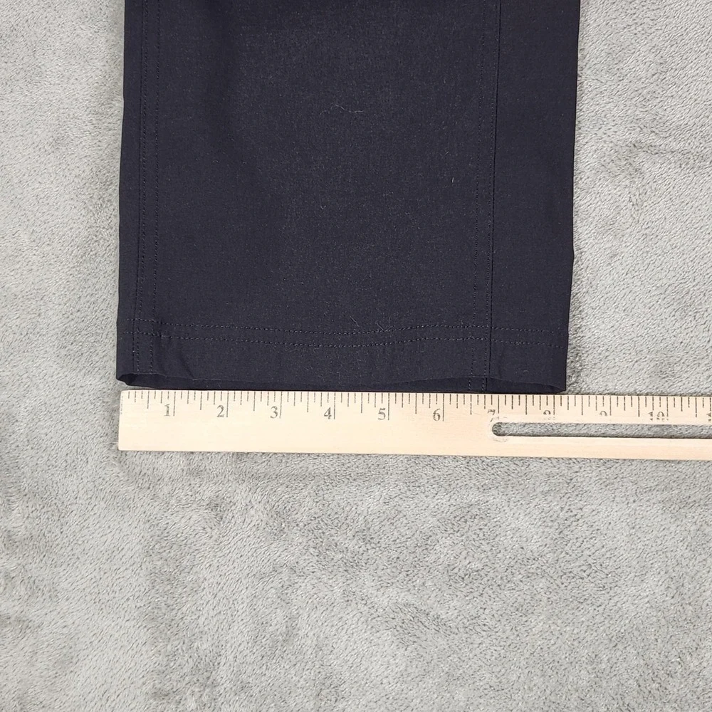 Eddie Bauer Pants Mens 33x32 Black First Ascent Hiking Zip Pocket Stretch